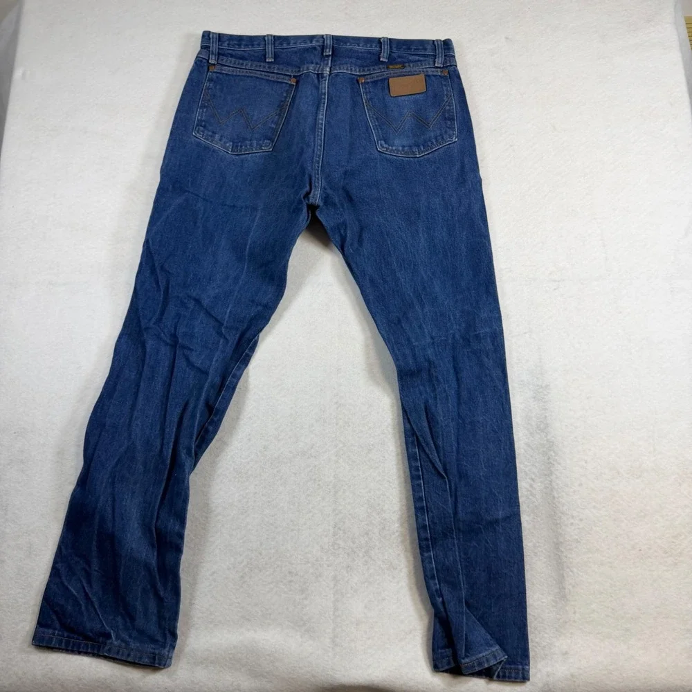 Wrangler 13MWZ Cowboy Cut Original Fit Mens Jeans Blue 38x32 Indigo Denim